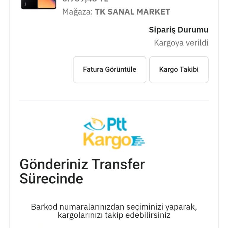 PTT Kargo Pttavm.com Teslim Edilmeyen Kargo