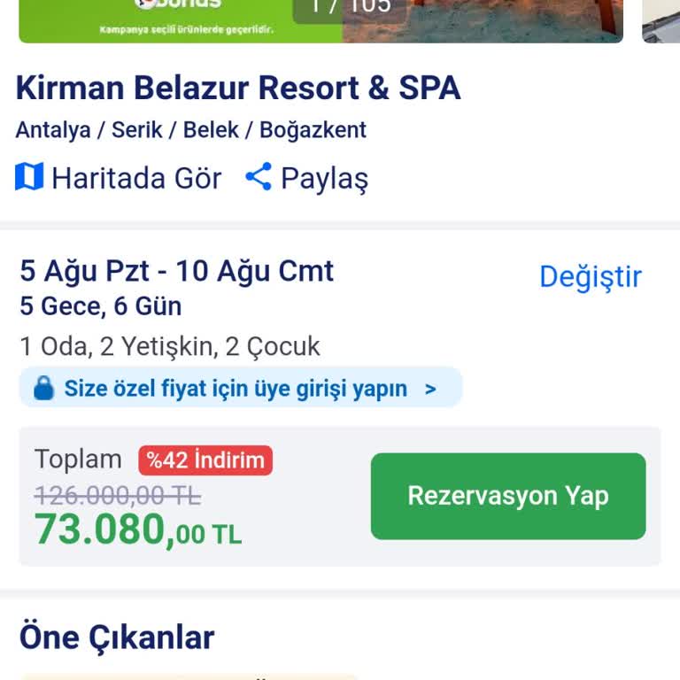 Setur Fahiş Fiyat Politikası