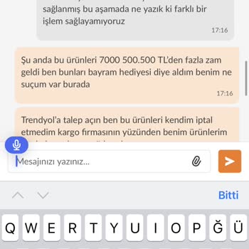 Trendyol Milla Şikayetçiyim