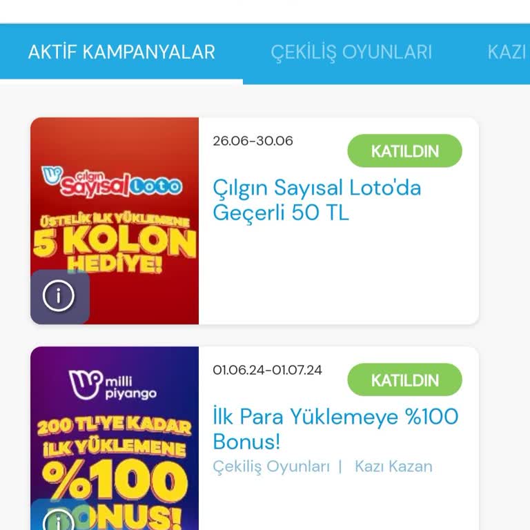 Milli Piyango Kampanya Hesabıma Geçmedi