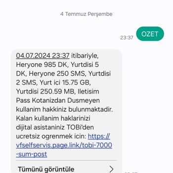 Vodafone Net İnternet Varken Aşım Paketi Yüklenmesi Sorunu