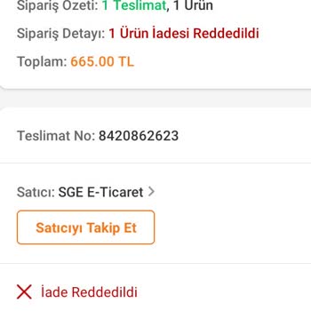 Trendyol Arızalı Ürün Gönderip İadeyi Reddetti
