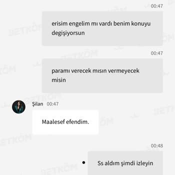 Betcombet Betcom 25000 TL El Basıyor Haksız Yere