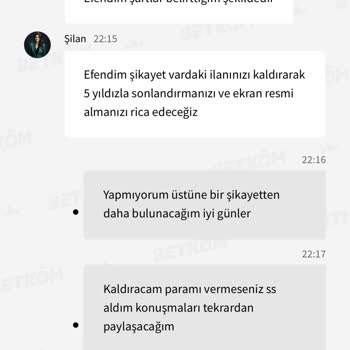 Betcombet Betcom 25000 TL El Basıyor Haksız Yere