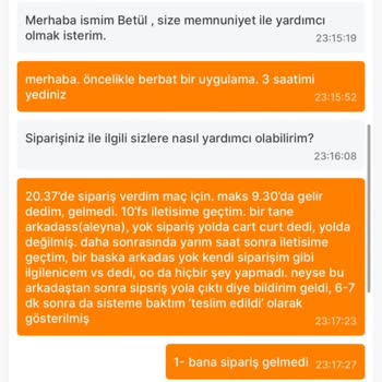 Migros Hemen - ''teslim Edilmeyen Sipariş'' Sorunu