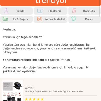 Trendyol Dan Aldığım Ürünlere Yorum Yapamıyorum, Beni Engellemişler