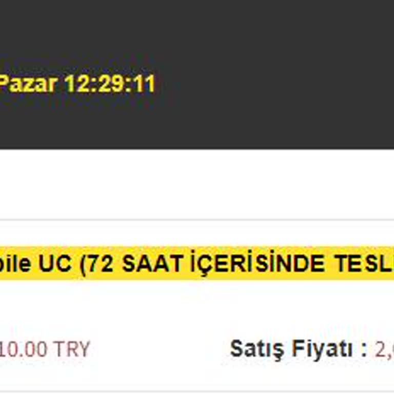 Enucuzpubg.com Siparişim 1 Aydan Uzun Süredir Gelmedi