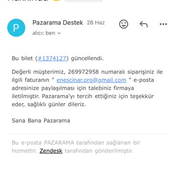 Pazarama E Ticaret Sitesi Hatalı Ürün Satıyor Ve Faturasını Vermiyor