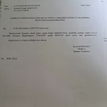 SGK Memur Emeklilik Daire Başkanlığı Hatası...