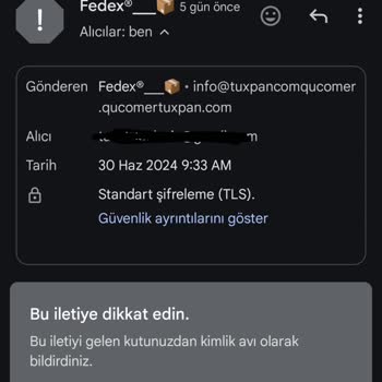 Spam Kutusuna Düşen Fedex Maili