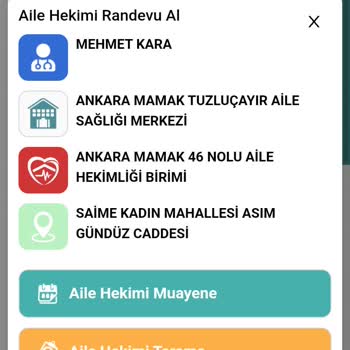 Aile Sağlığı Merkezleri Aile Sağlığı Merkezinden Randevu Alamama