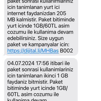 Turkcell Kullanmadığım İnterneti Fatura Ediyor