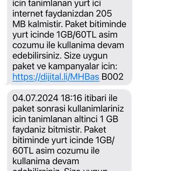 Turkcell Kullanmadığım İnterneti Fatura Ediyor