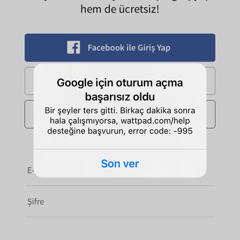 Wattpad Hesabıma Giremiyorum Hata Veriyor