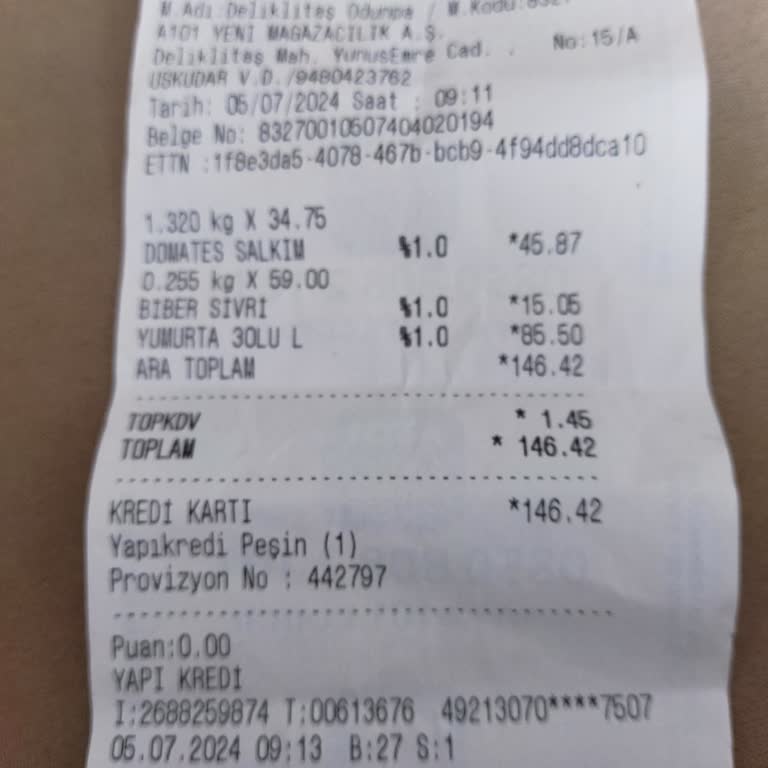 A101 Yumurta Fiyatında Ki Fark.