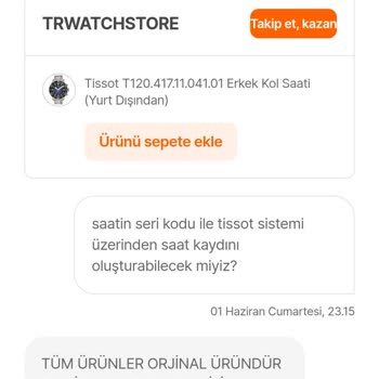Hepsiburada Firması Sahte Tissot Marka Saat Satıyor