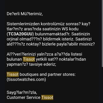 Hepsiburada Firması Sahte Tissot Marka Saat Satıyor