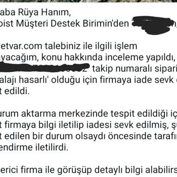 Zara.com Ambalaj Hasarı Nedeniyle Kargom Ulaşmadı Ve İade Edildi!