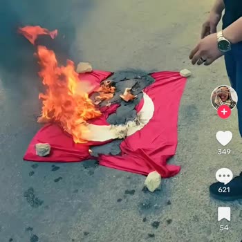 TikTok Türk Bayrağı Ve Şehitlerimizle Alay