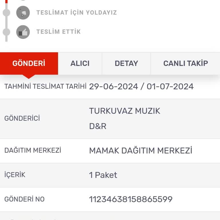 Kargom Sende Mağduriyeti
