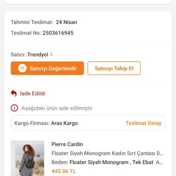 Trendyol Değişim Talebim Para İadesiyle Sonuçlandı!