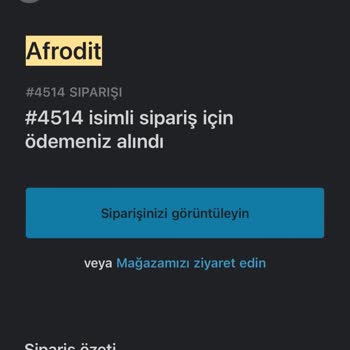 Afrodit Takı Afrodit Çiçek Ürünü Göndermiyor