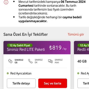 Vodafone Nun Fahiş Fiyat Artışı