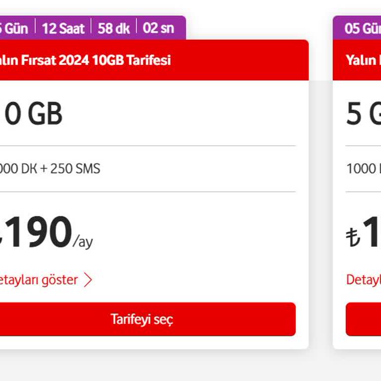 Vodafone Paket Geçiş Zamları Hk.
