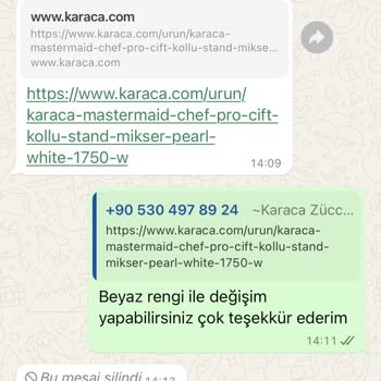 Karaca Züccaciye Karaca Değişimi Onaylanan Ürünümü Göndermiyor.