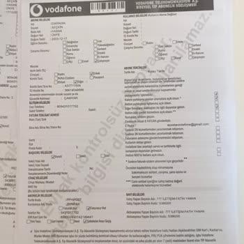 Vodafone Hat Benim Üstüm Olmasına Rağmen Başka Birinin Üstüne Gözüküyor