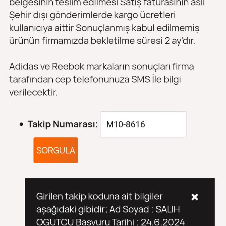 Koray Spor Kullanıcı Hatası Olmamasına Rağmen Kabul Etmiyorlar
