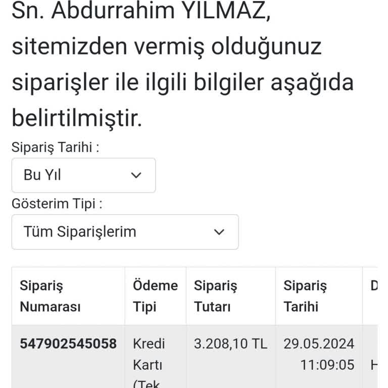 Kalitek Damlama Sulama Sistemleri Sipariş Sorunu