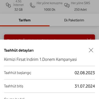 Vodafone Kırmızı Fırsat 32GB
