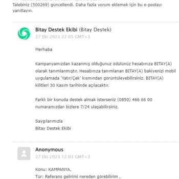 Bitay Ödeme Yapmıyor Sözünde Durmuyor