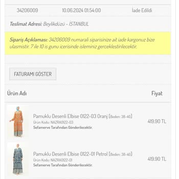 Sefamerve İade İşlemlerinde Yaşanan Sorunlar