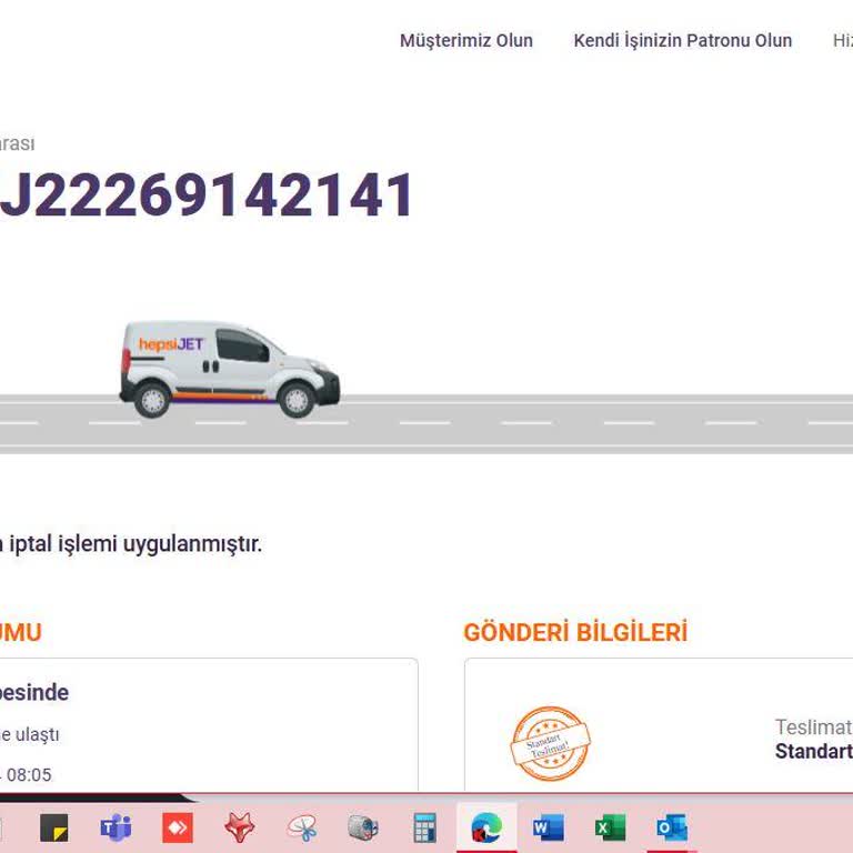 hepsiJET Kargo Şirketi Mağduriyeti