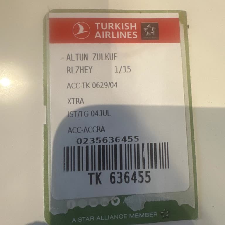 THY Bagajımın Uçağa Kasti Yüklenmemesi