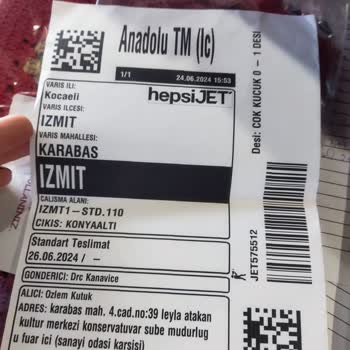 hepsiJET 10 Gündür Gönderi Barkodu İle Teslim Alınmasını Bekliyorum!