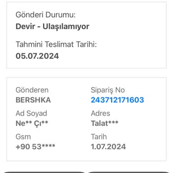 Bir Günde Kargo Firması Kargonun Teslimatının Yapılmaması