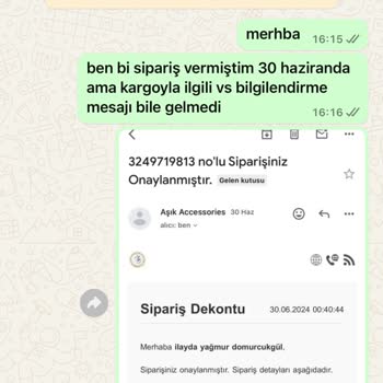 Aşık Accessories Ödememi Alıp Ürünümü Yollamadılar