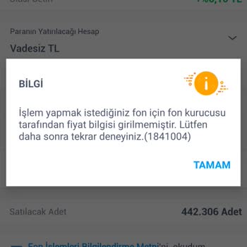 İş Bankası Tefas Fonunda Satış Sorunu Ve Müşteri Hizmetleri İlgisizliği