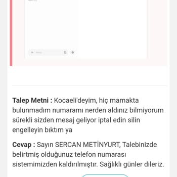 Mamak Belediyesi'nden Gelen Gereksiz SMS'ler