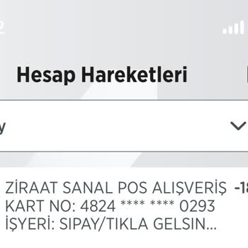 Tıkla Gelsin Parayı Çekti Sipariş Vermedi