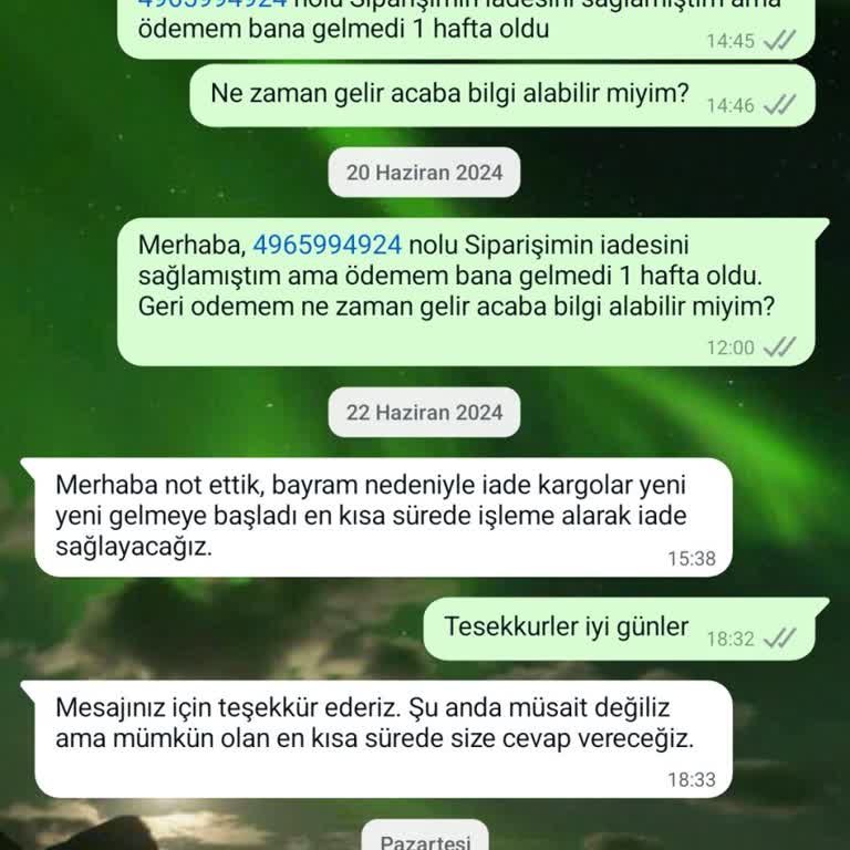 kulah.com.tr 3 Haftadır Yapılmayan Para İadesi