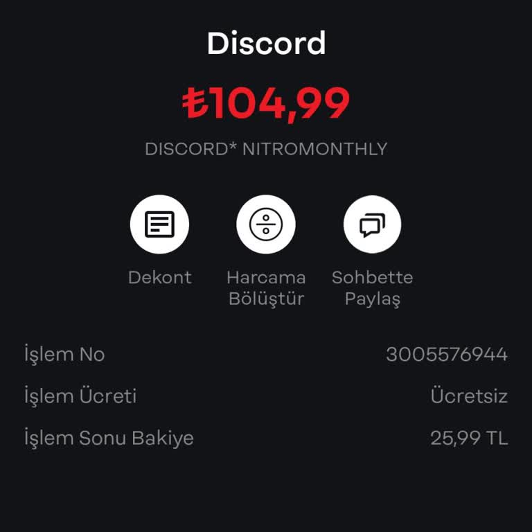 Discord.com Otomatik Para Çekme Sorunu