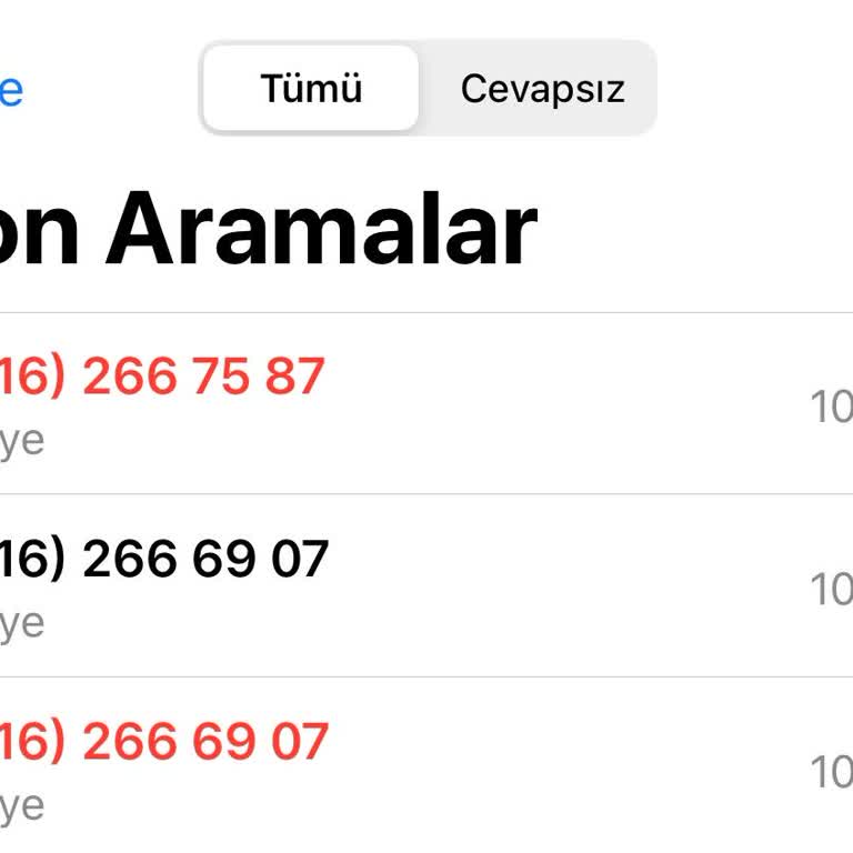 0216 266 69 07 Sürekli Arıyor
