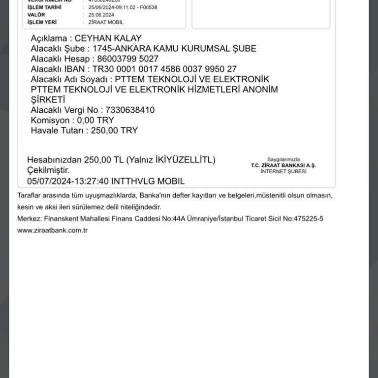 HGS Havale İki Haftadır Hesabıma Düşmüyor