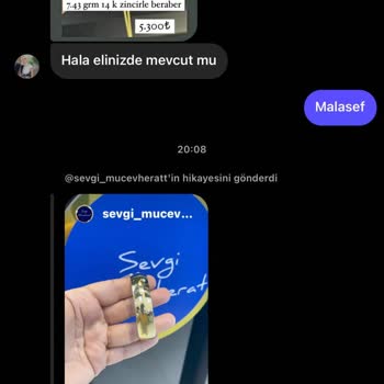 Sevgi Mücevherat (Bakırköy) Instagram Üzerinden Yapılan Altın Satışında Mağduriyet Yaşadım