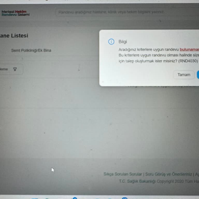 Tekirdağ Dr. İsmail Fehmi Cumalıoğlu Şehir Hastanesi Hastaneye Randevu Bulamadık