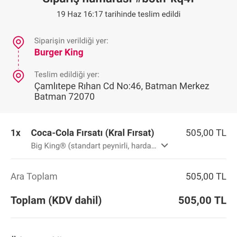 Yemeksepeti Kampanya Katılım Sağlanmasına Rağmen Puan Verilmedi